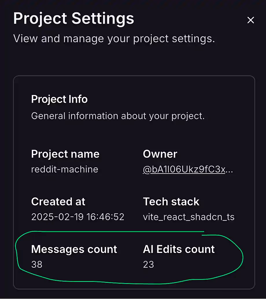 Как работают лимиты сообщений в Lovable