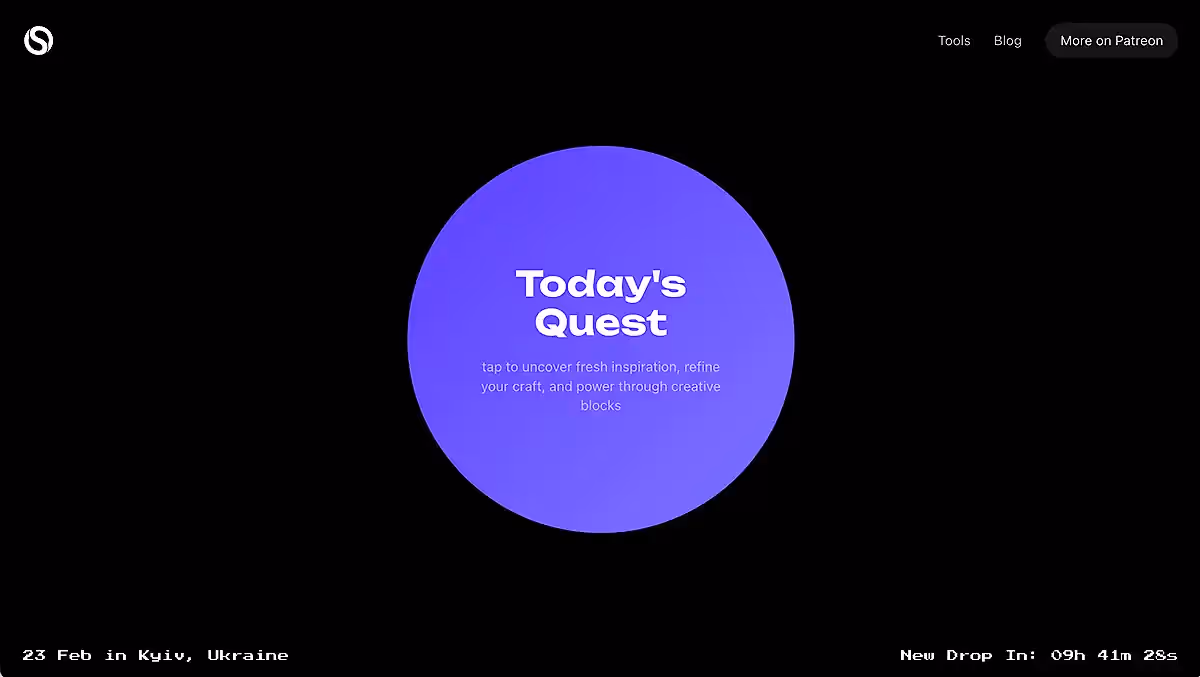 Interface of the startup built with Lovable.dev