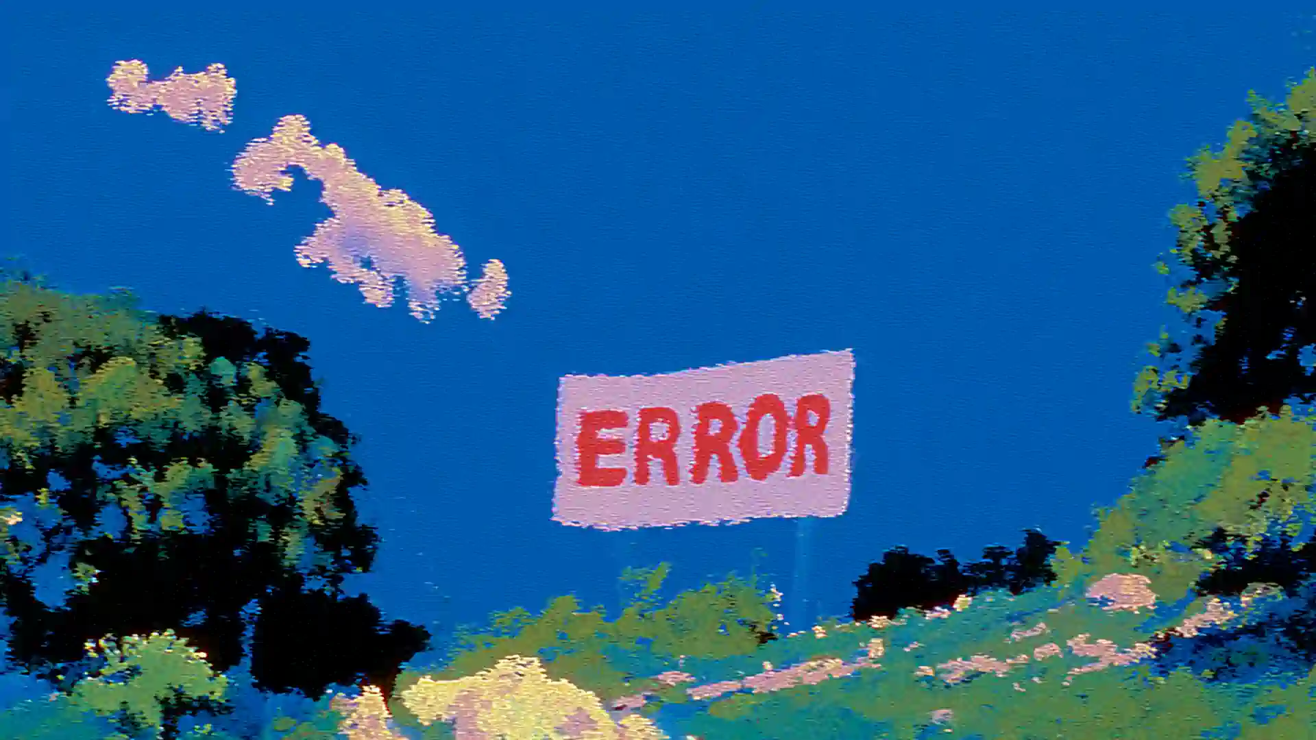Pixel art of an ERROR sign in a landscape—representing common llms.txt implementation mistakes to avoid