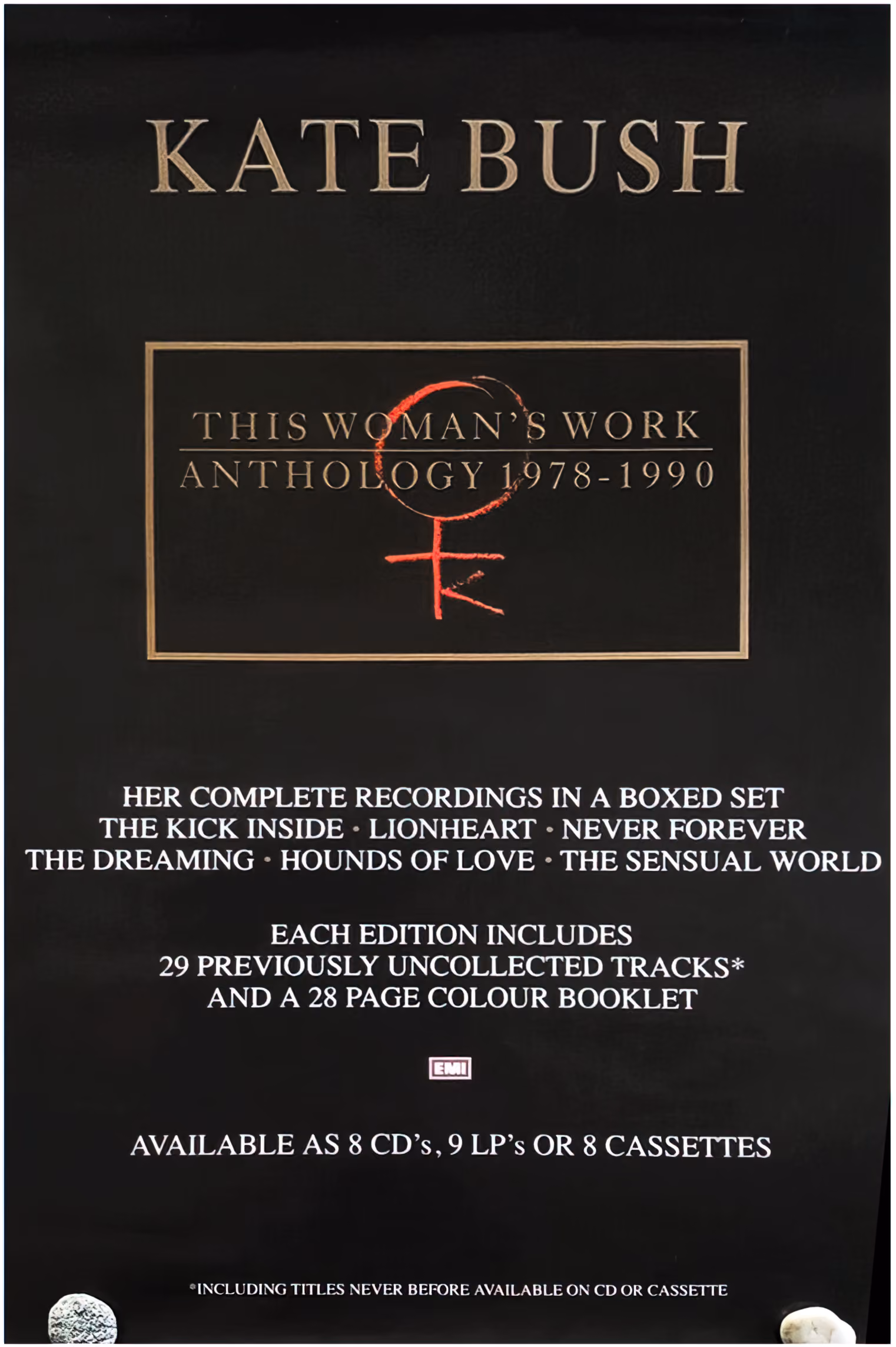 'This Woman's Work: Anthology 1978 - 1990' Compilation Poster