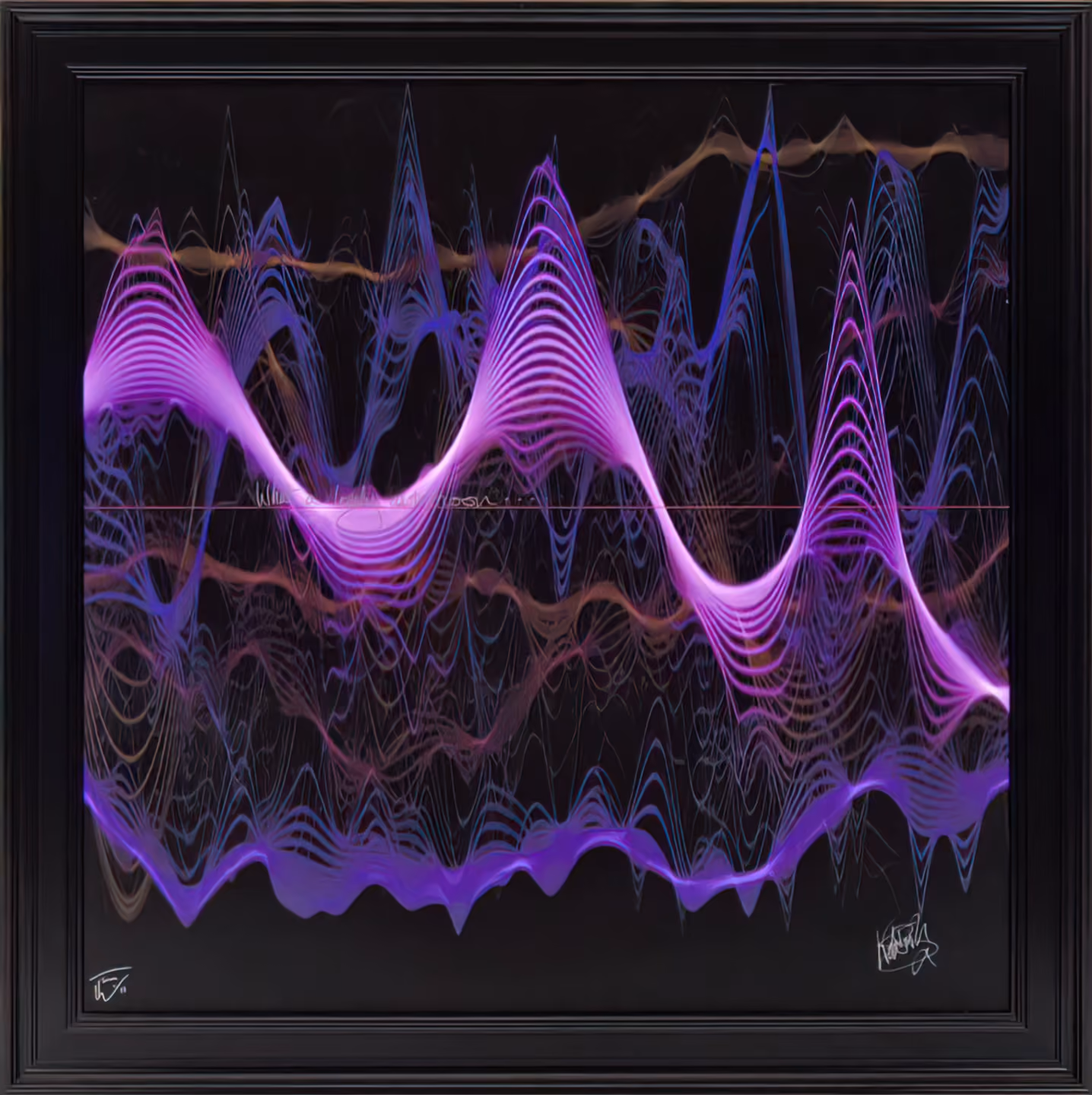 'Aerial' Soundwaves Signed Print