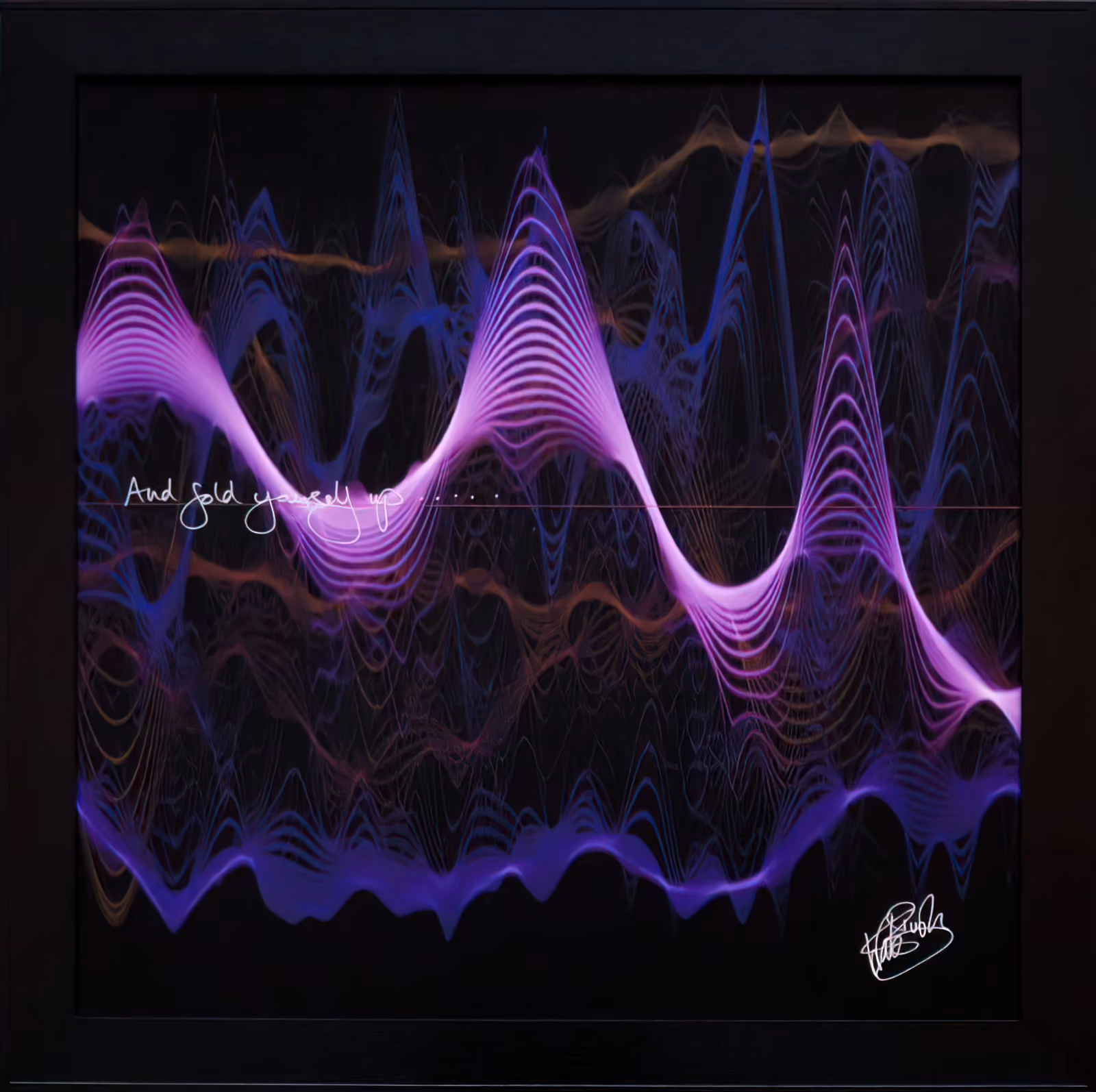 'Aerial' Soundwaves Signed Print