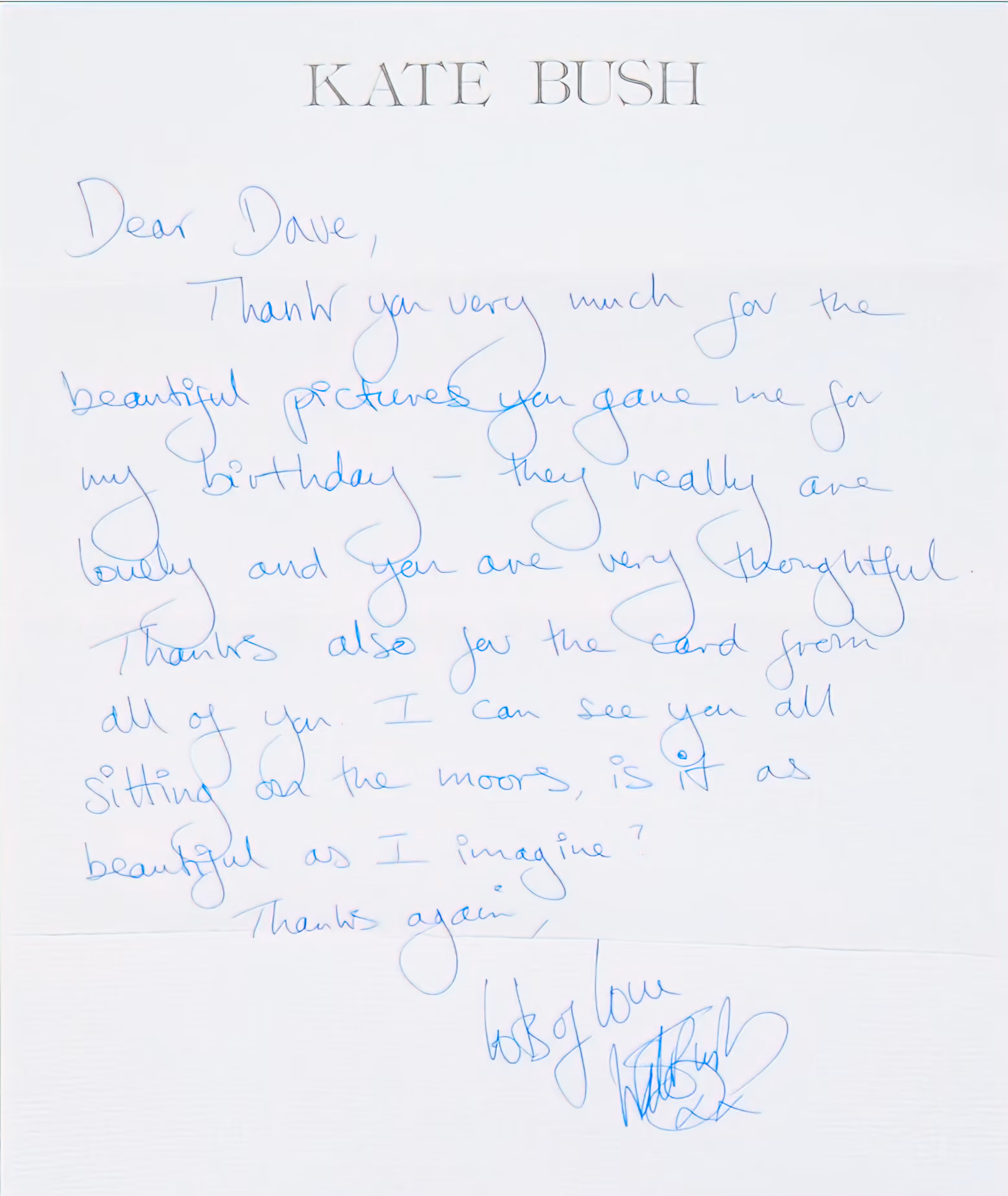 Handwritten Letter
