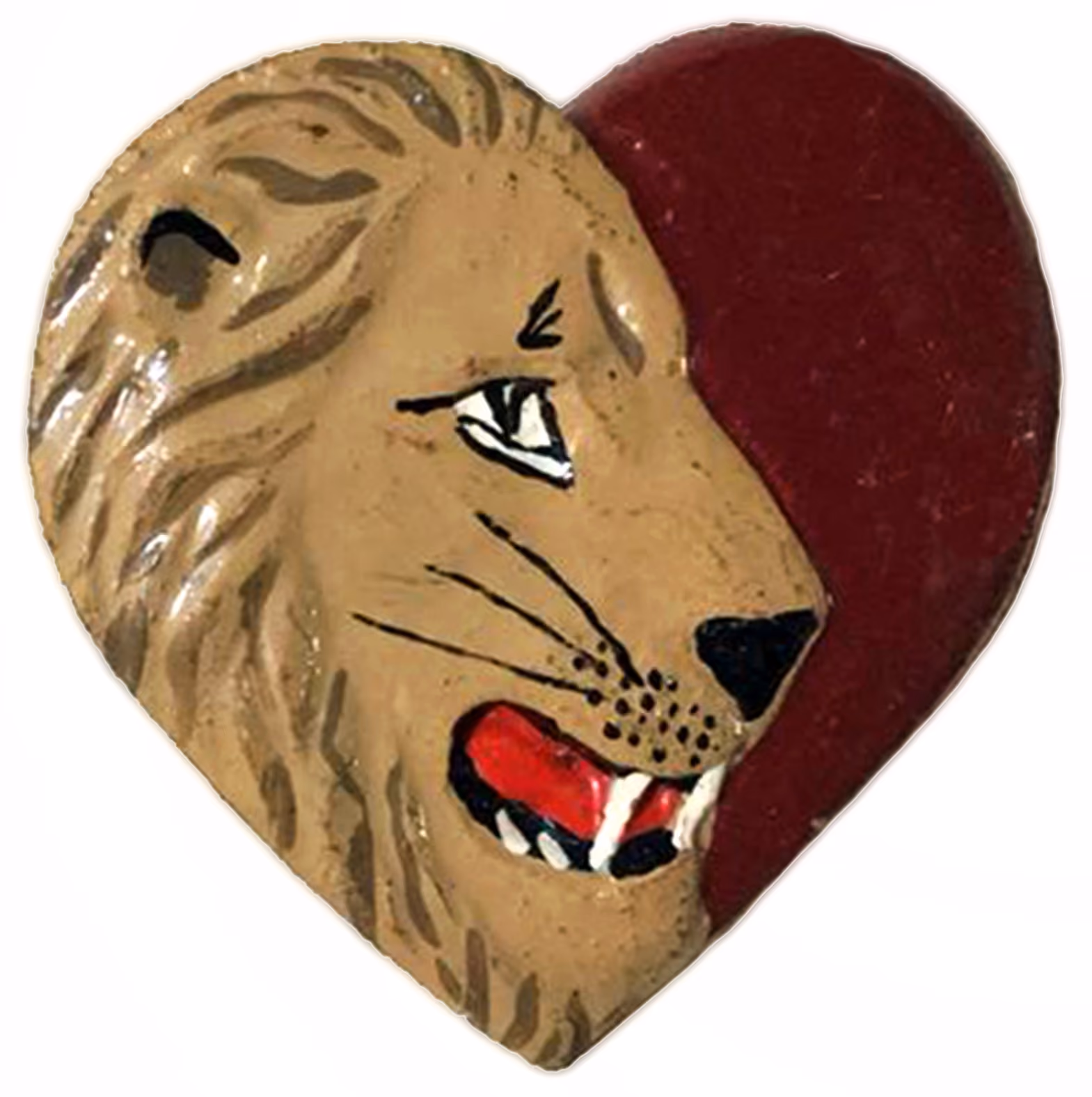 'Lionheart' Resin Lion Badge
