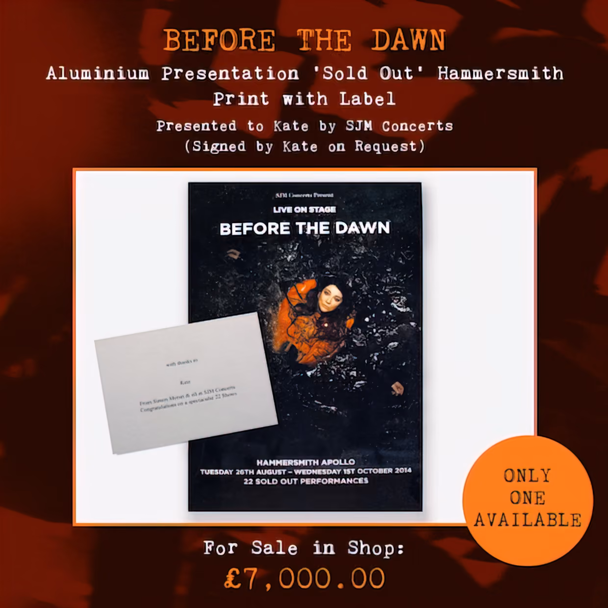 'Before The Dawn' Aluminium Presentation