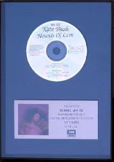 'Hounds Of Love' Album Sales Award