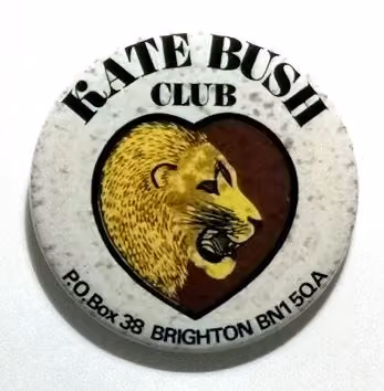 'Kate Bush Club' Button Badge