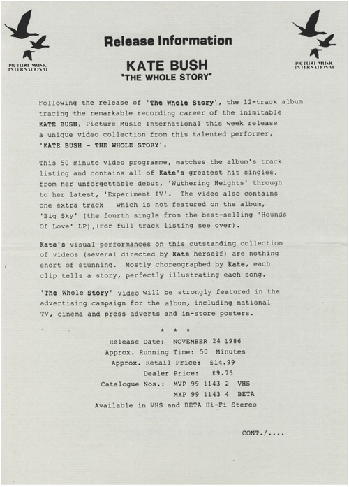 'The Whole Story' Video Press Release
