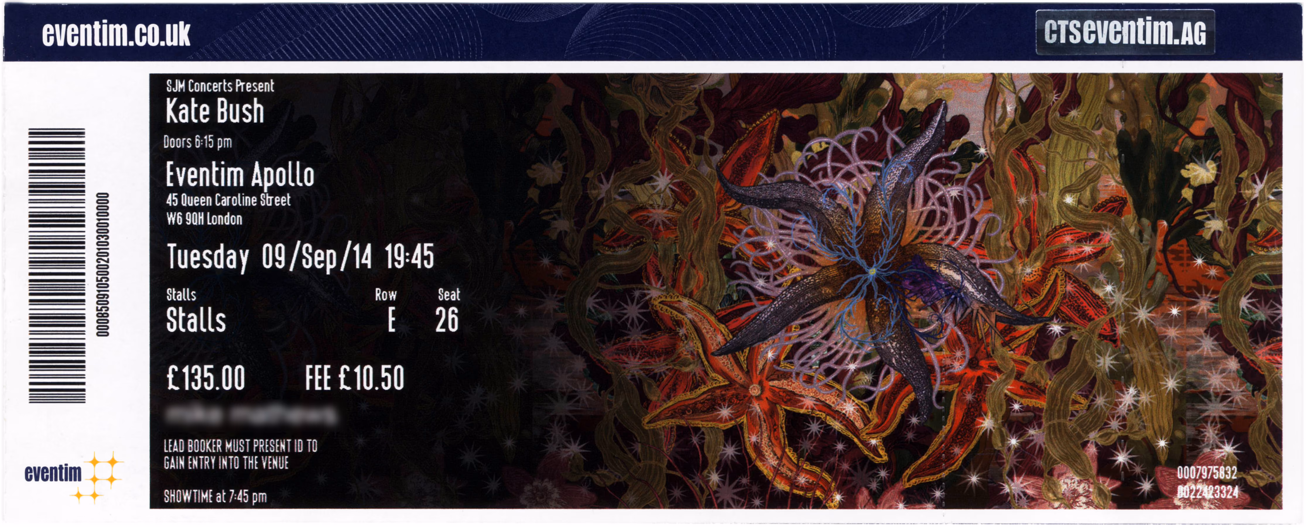 'Before The Dawn' Concert Ticket