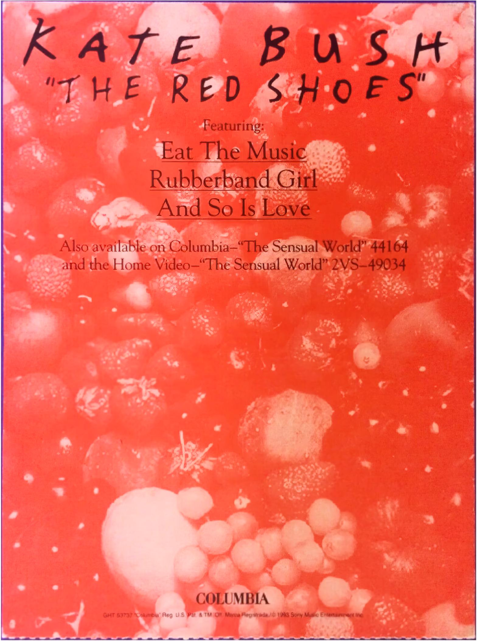 'The Red Shoes' Album CD Bin Divider