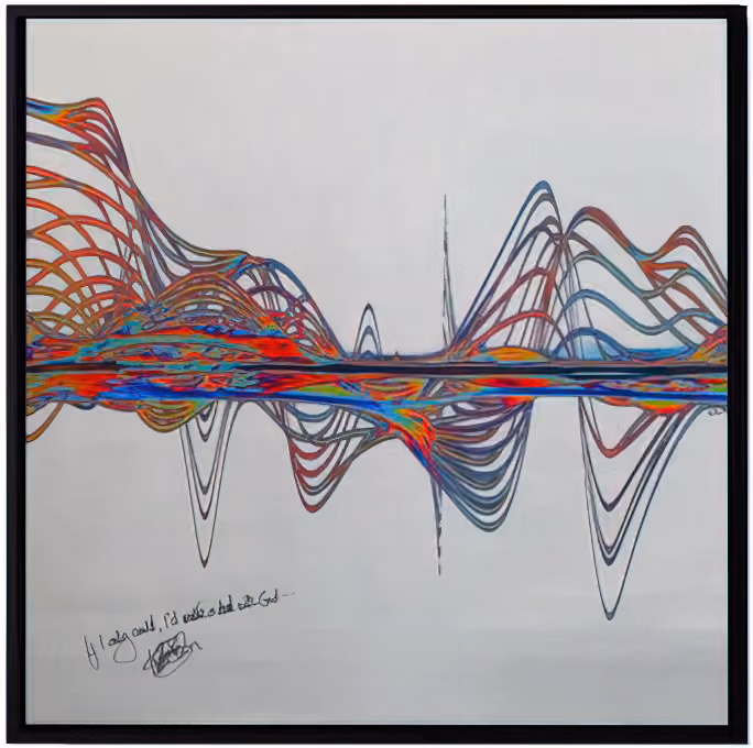 'Running Up That Hill' Soundwaves Signed Original Art