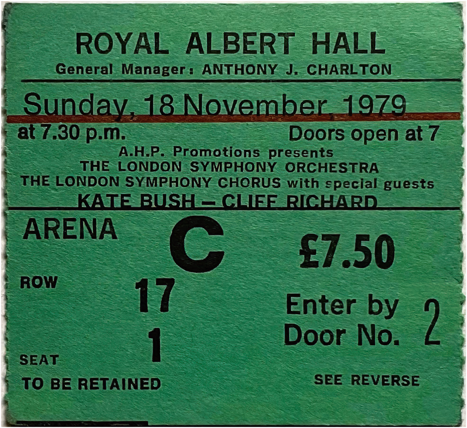 'London Symphony Orchestra' Concert Ticket