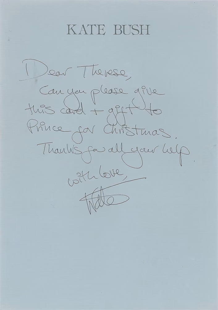 Handwritten Letter To Therese Stoulil