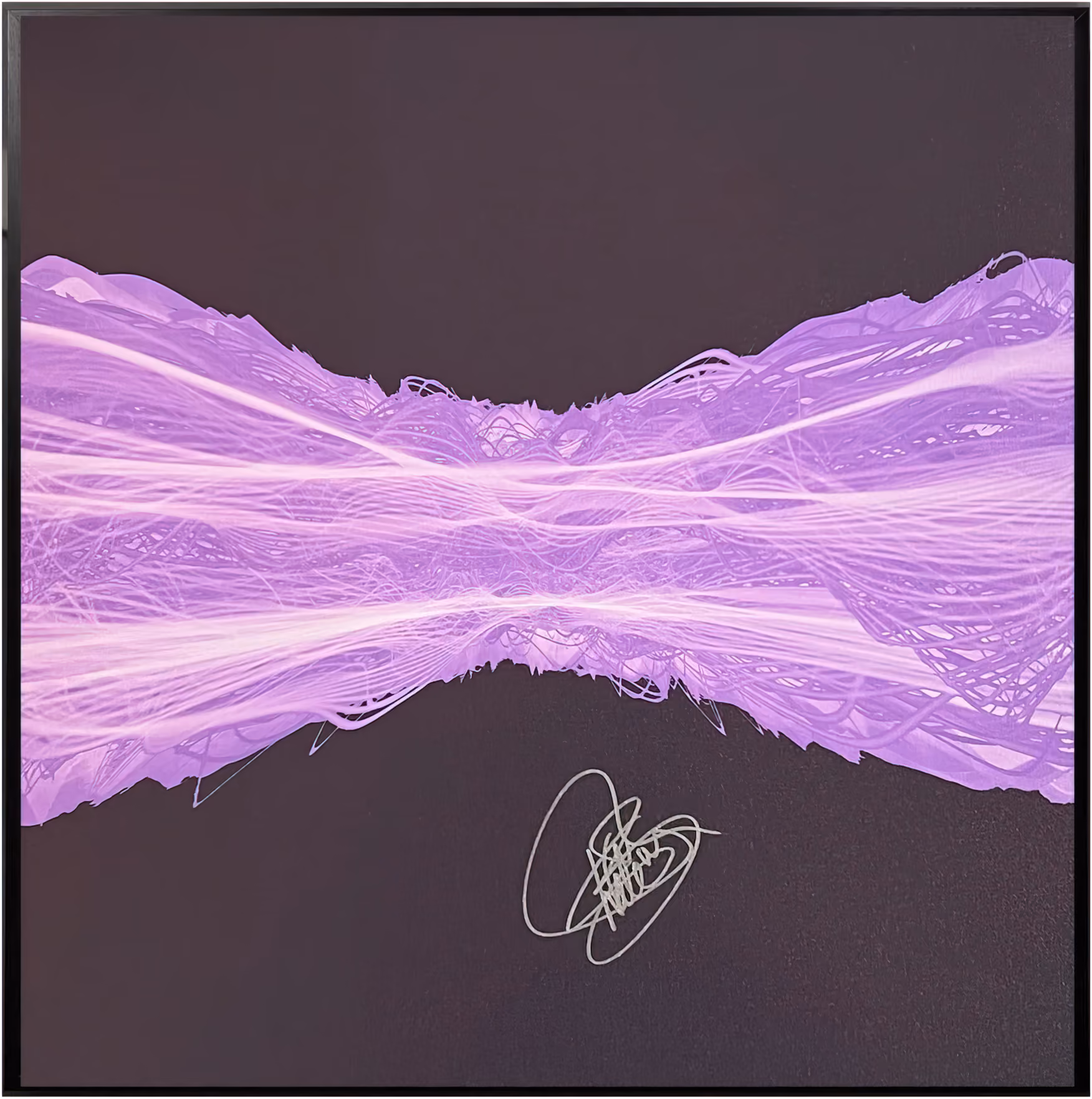 'Running Up That Hill' Soundwaves Signed Print