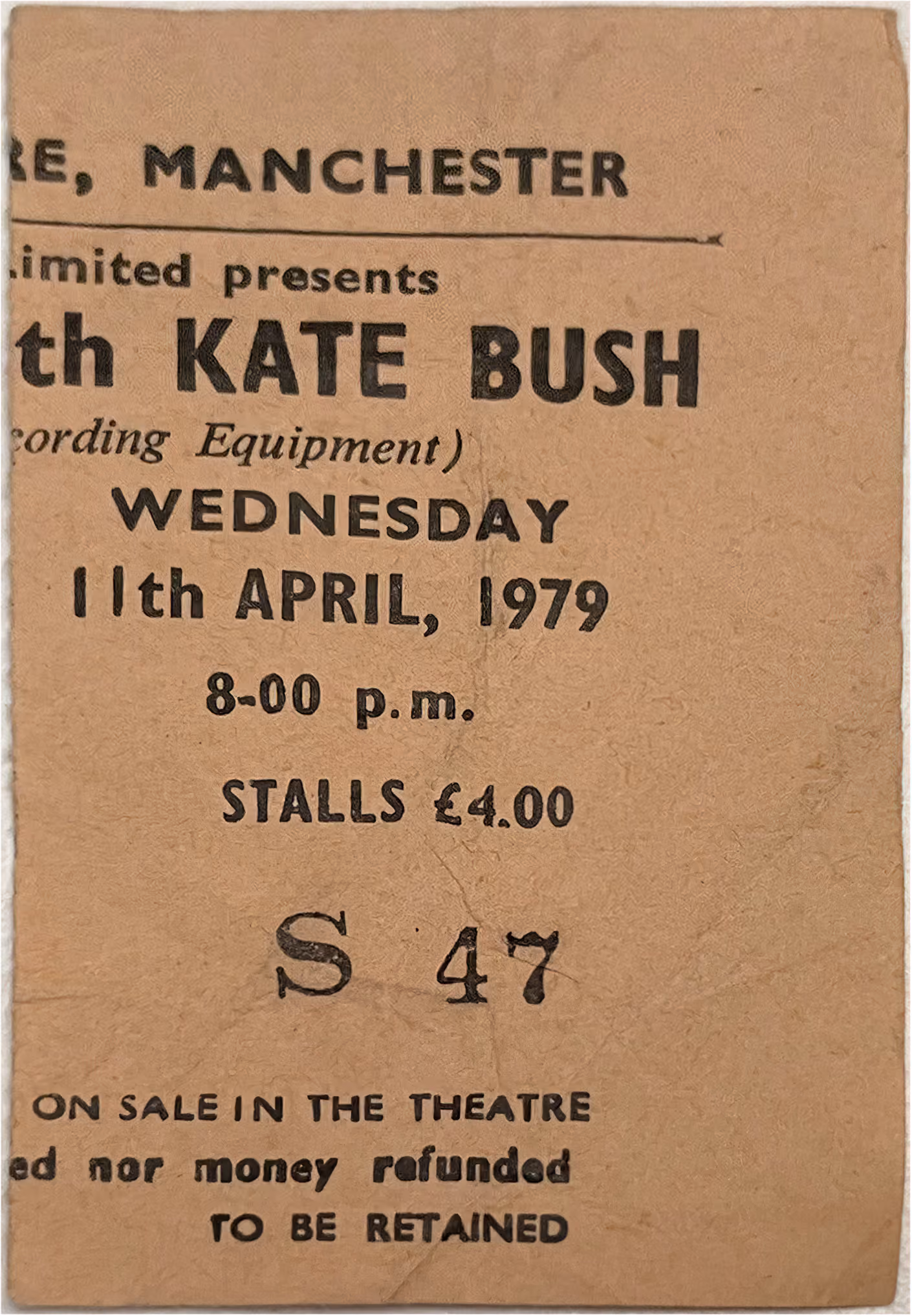 'The Tour Of Life' Concert Ticket
