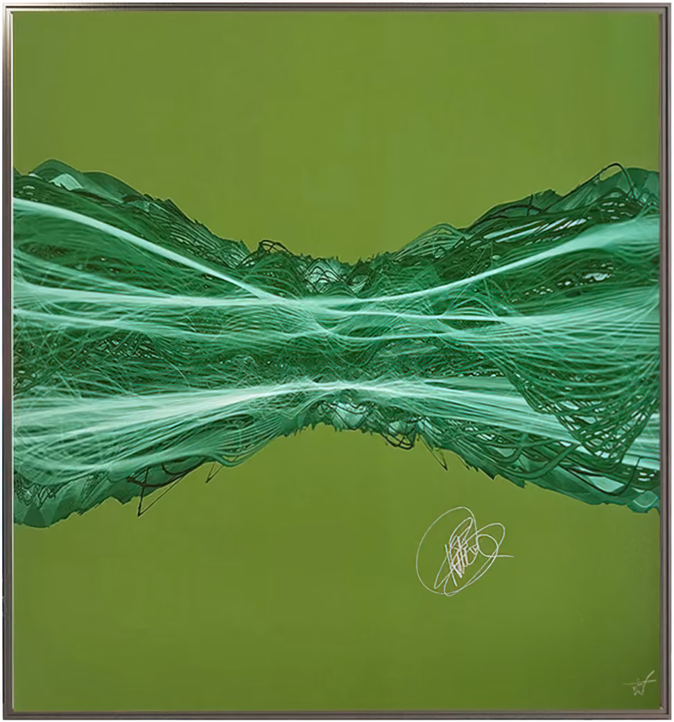 'Running Up That Hill' Soundwaves Signed Original Art