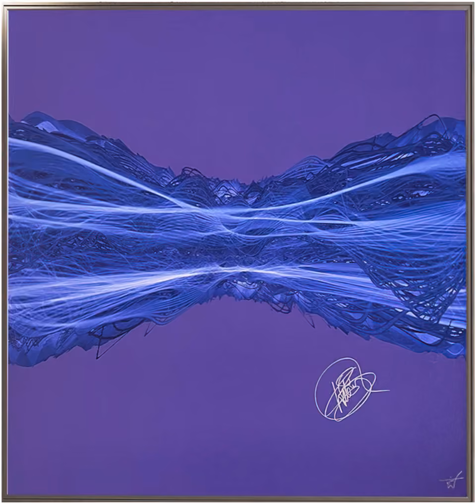 'Running Up That Hill' Soundwaves Signed Original Art