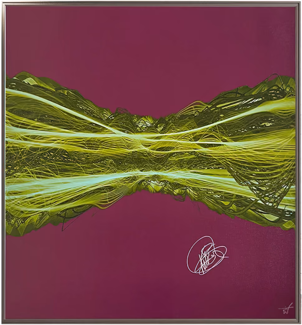 'Running Up That Hill' Soundwaves Signed Original Art