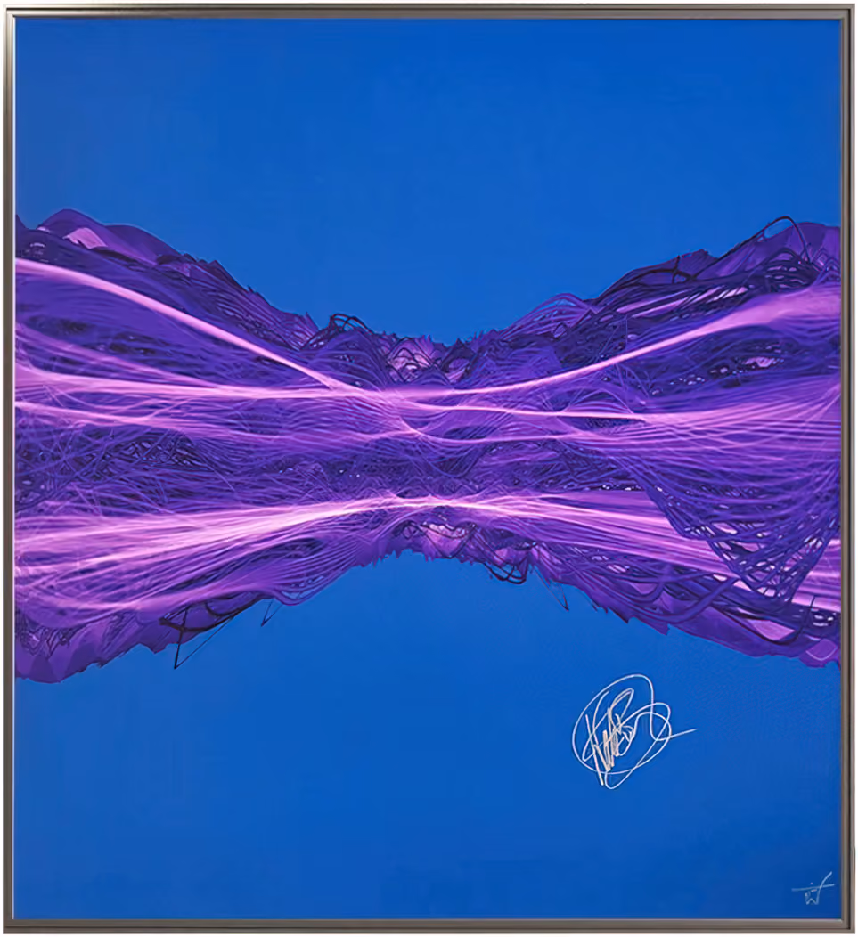 'Running Up That Hill' Soundwaves Signed Original Art