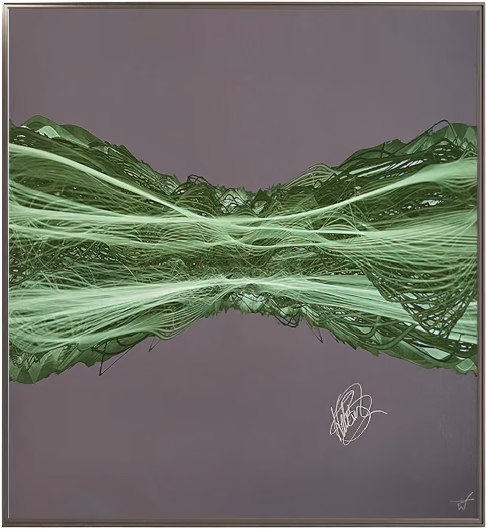 'Running Up That Hill' Soundwaves Signed Original Art