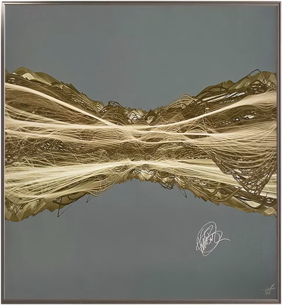 'Running Up That Hill' Soundwaves Signed Original Art