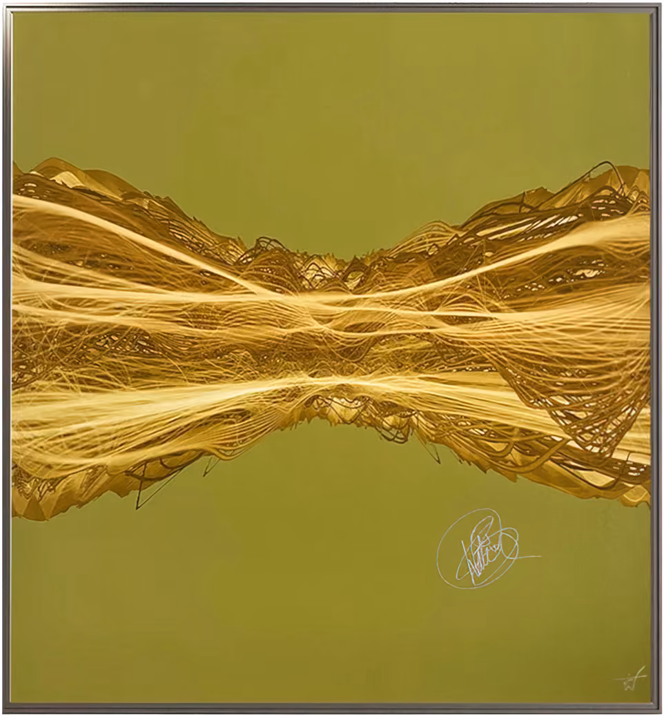 'Running Up That Hill' Soundwaves Signed Original Art