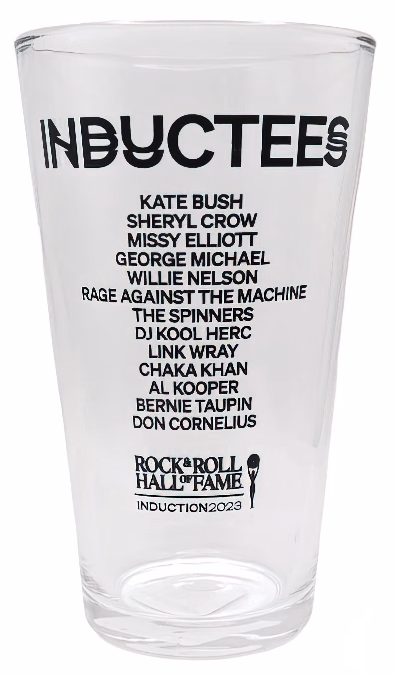 'Rock & Roll Hall Of Fame' 2023 Inductees Pint Glass