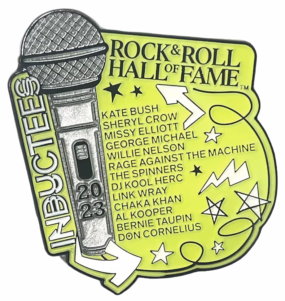 'Rock & Roll Hall Of Fame' 2023 Inductees Microphone Pin