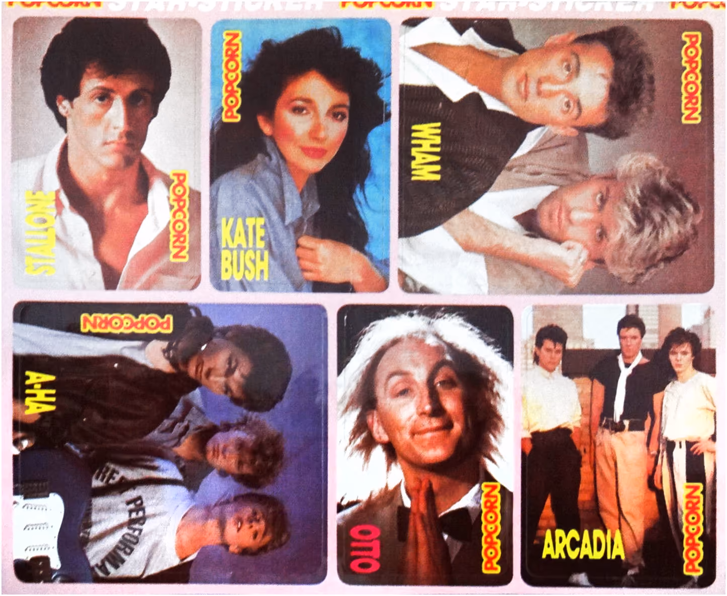 'Popcorn' Magazine Sticker Sheet