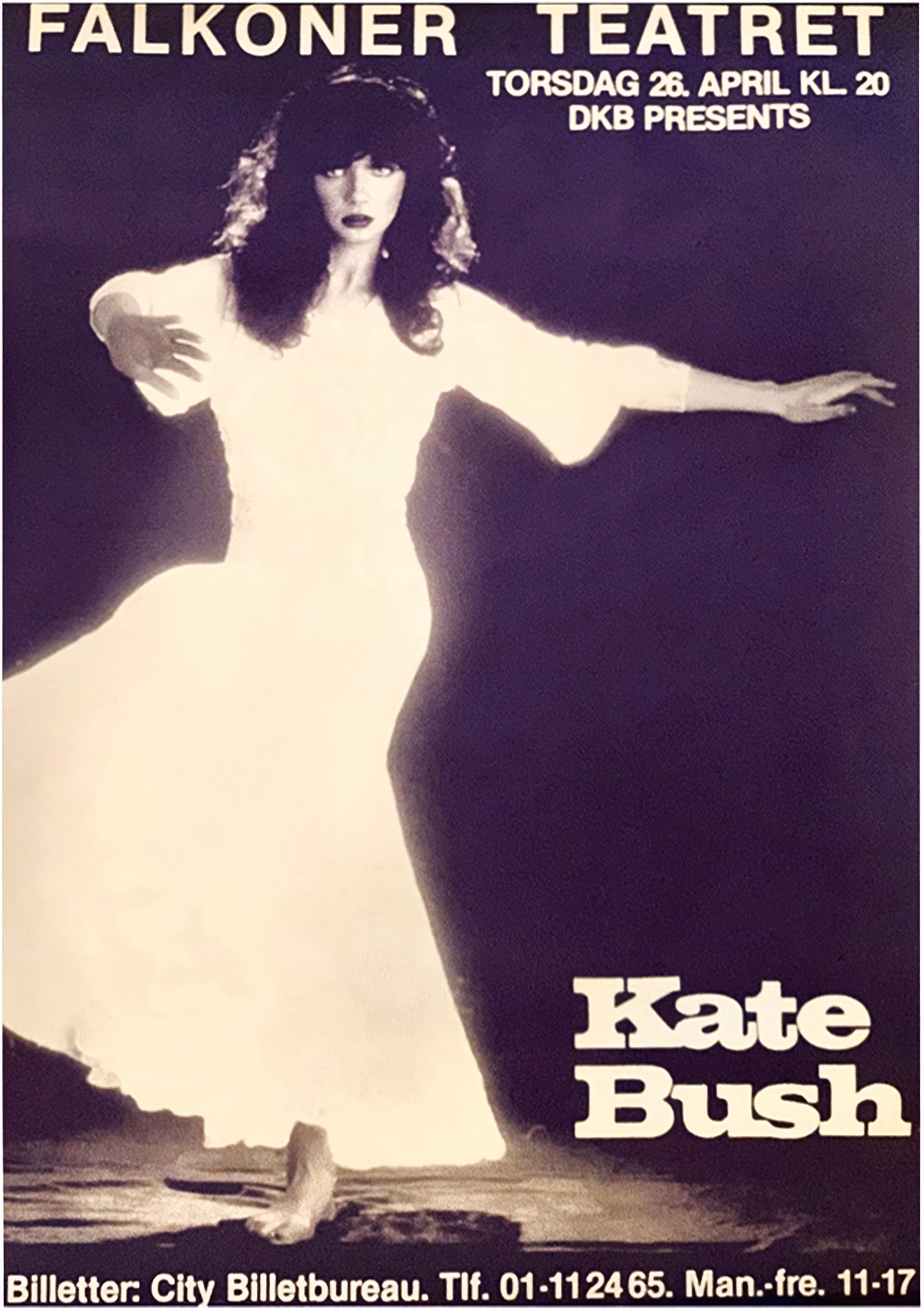 'Kate Bush' Danish Tour Poster
