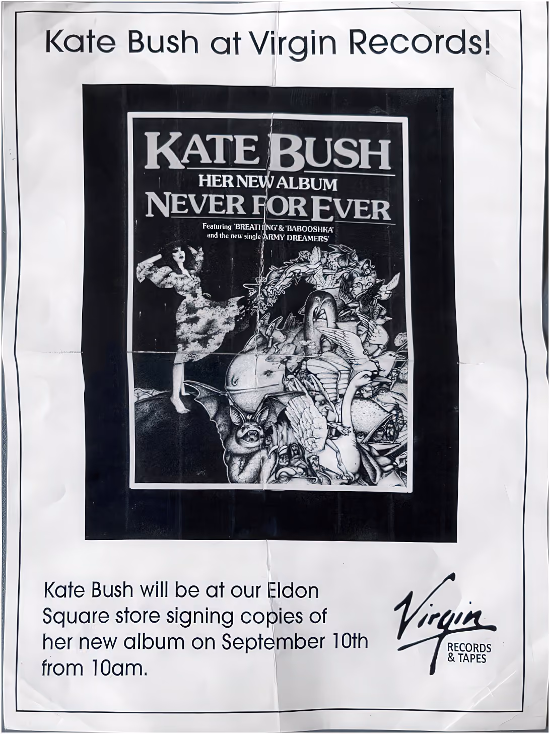 'Never For Ever' In-Store Signing Flyer