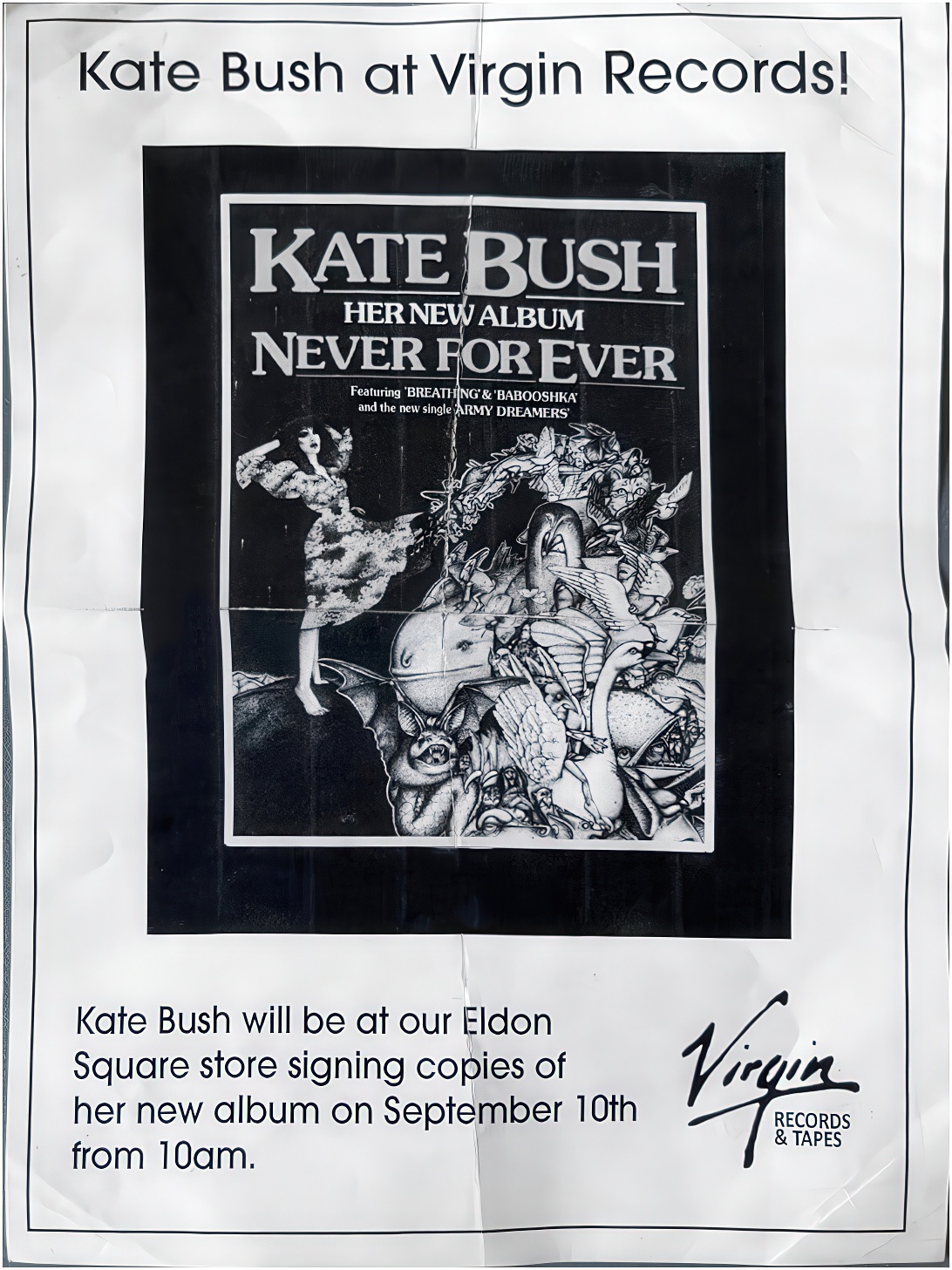 'Never For Ever' In-Store Signing Flyer