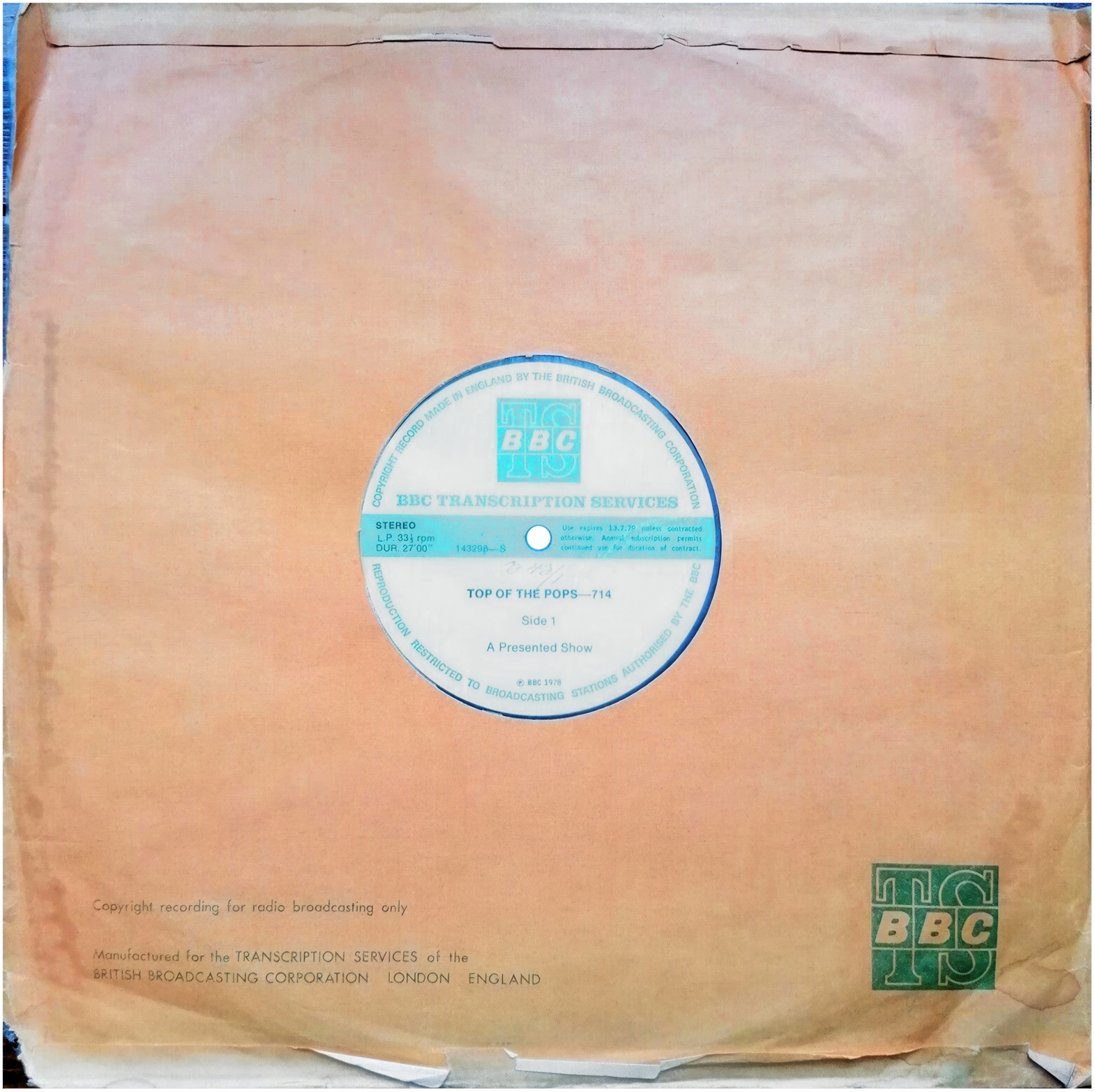 'Top Of The Pops' Show 714