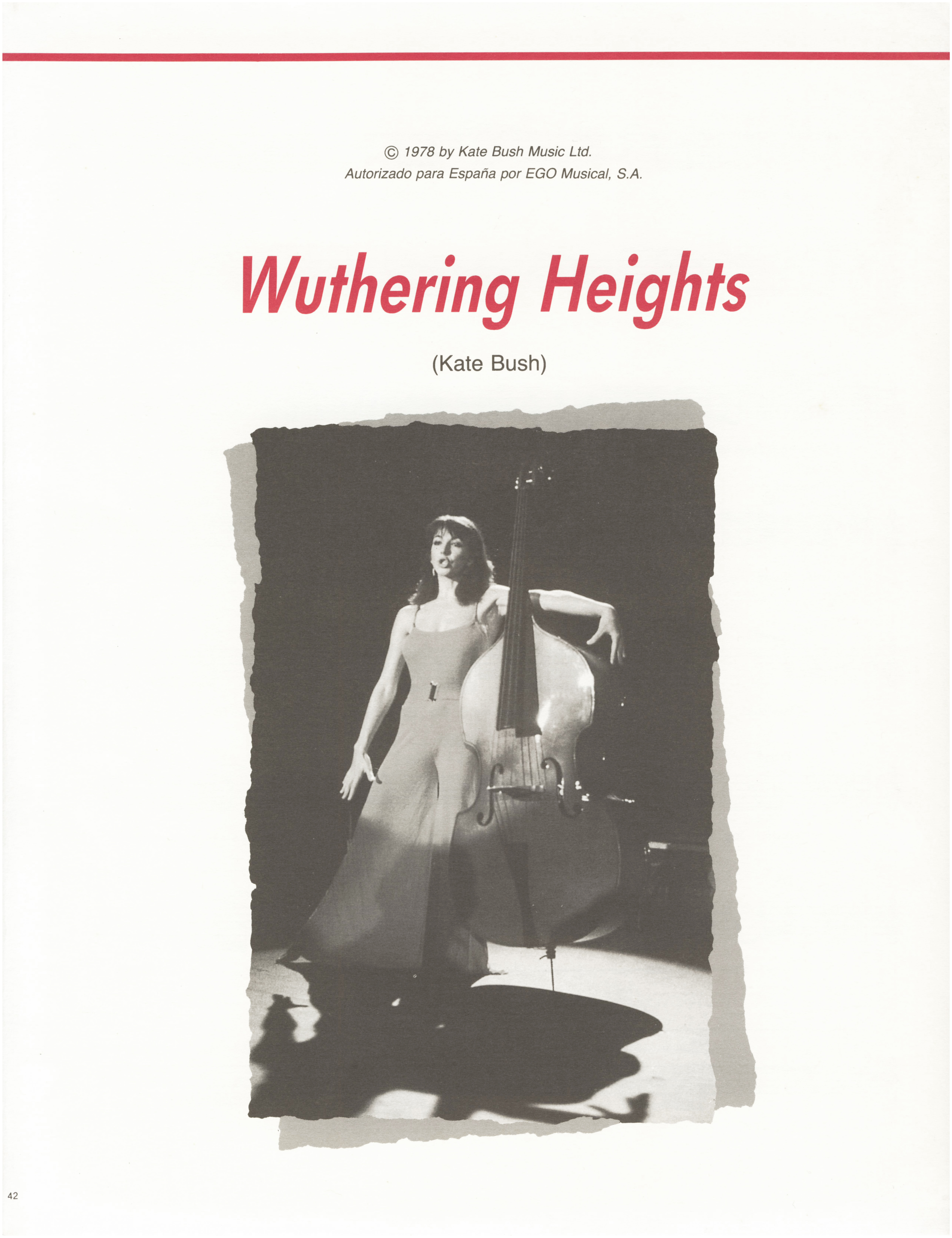 'Wuthering Heights' Sheet Music