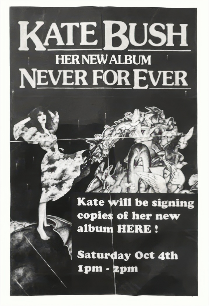 'Never For Ever' In-Store Signing Flyer