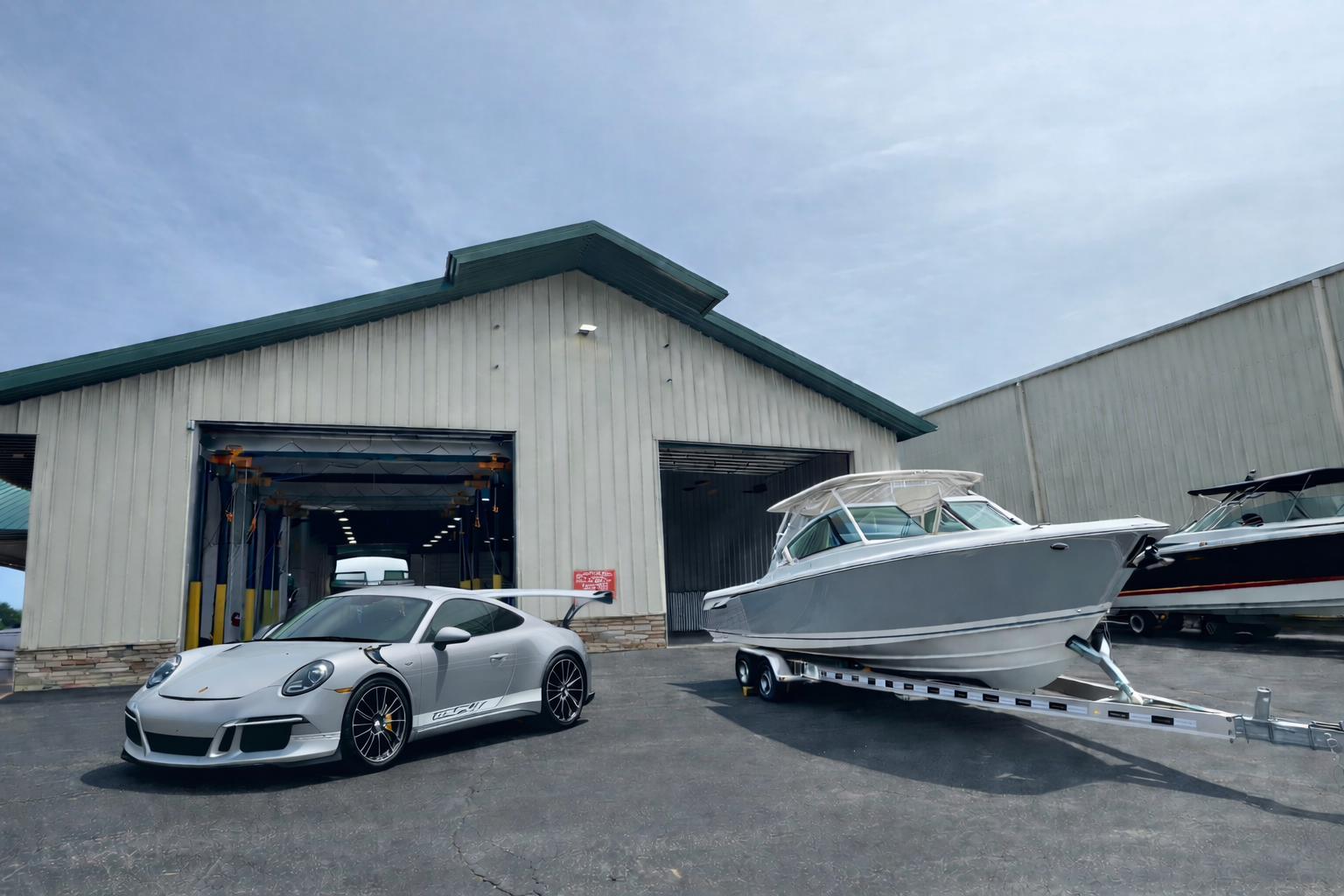 Cars and Coffee community event at Summerland Yacht Sales
