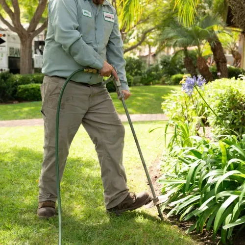 Arborist tree crew clearing driveway for fire insurance in Montecito California