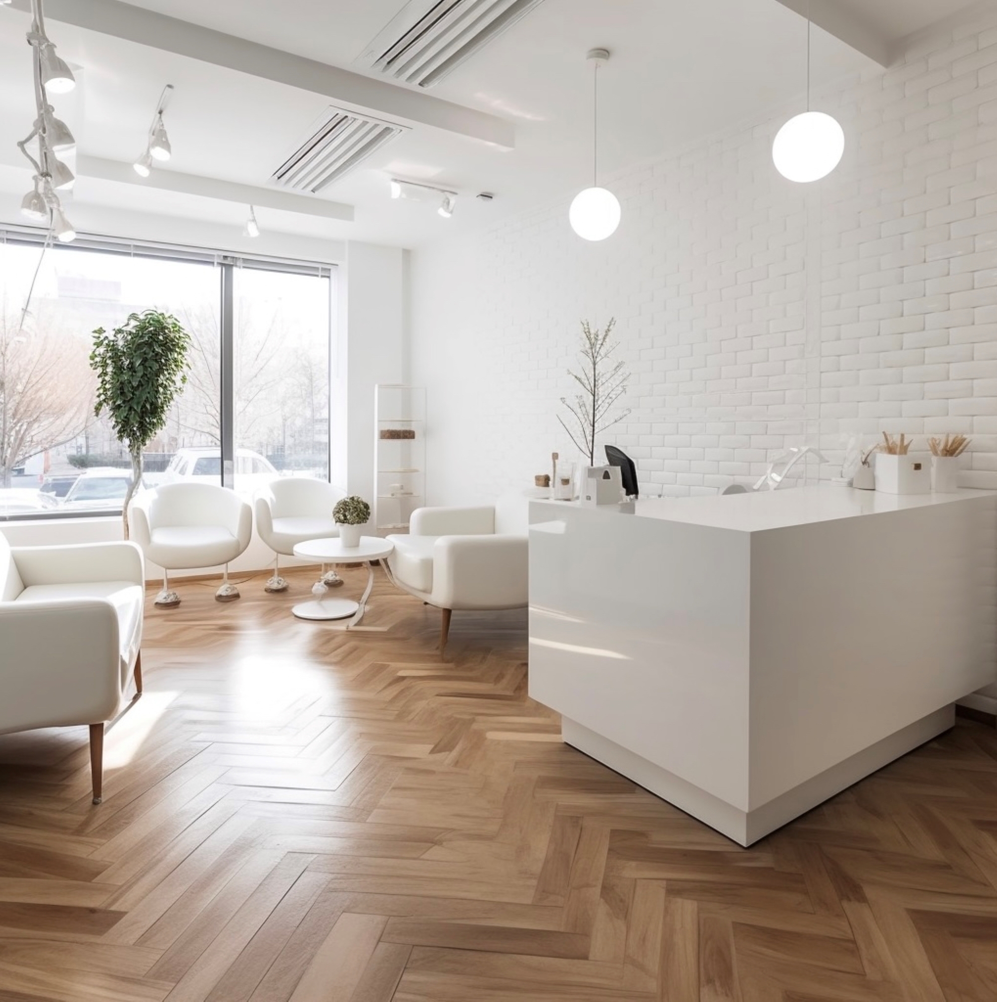 Lobby for medical office.