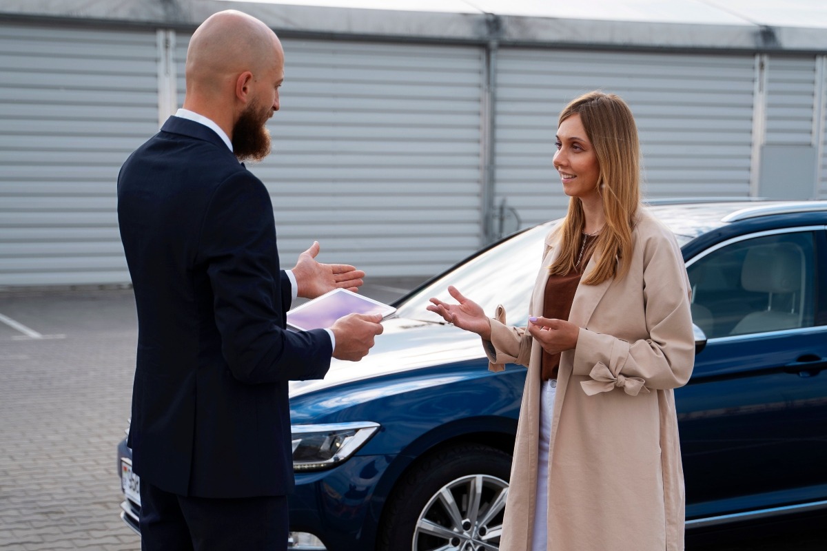 A customer negotiating a vehicle price. 