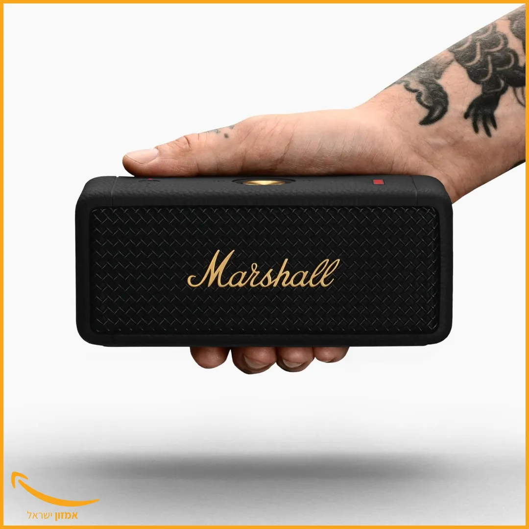 בפער מחיר מהארץ: רמקול בלוטות' נייד מבית Marshall עם סאונד מקצועי