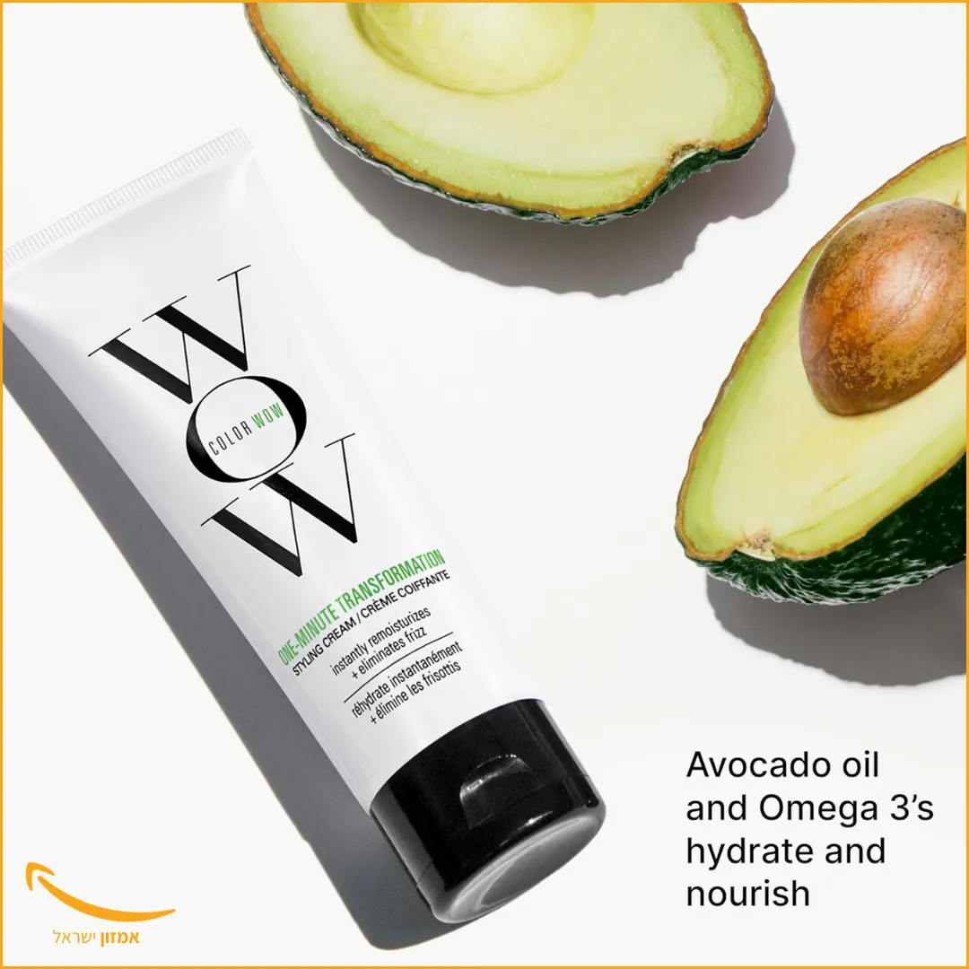 קרם שיער "מהפך תוך דקה" של COLOR WOW על בסיס שמן אבוקדו ואומגה 3