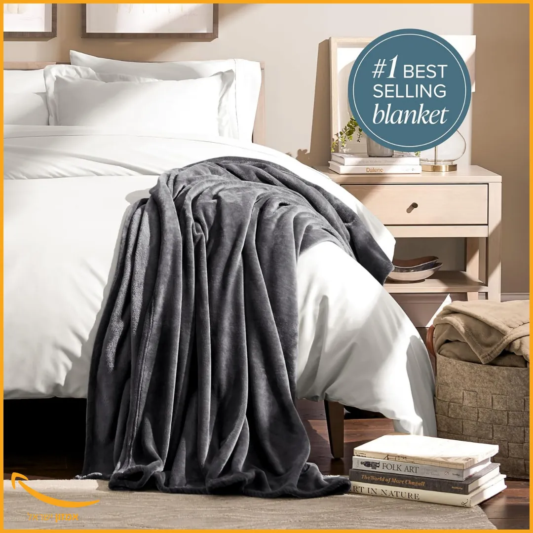 עכשיו במבצע: שמיכת פליז יוקרתית בגודל ענק של Bare Home