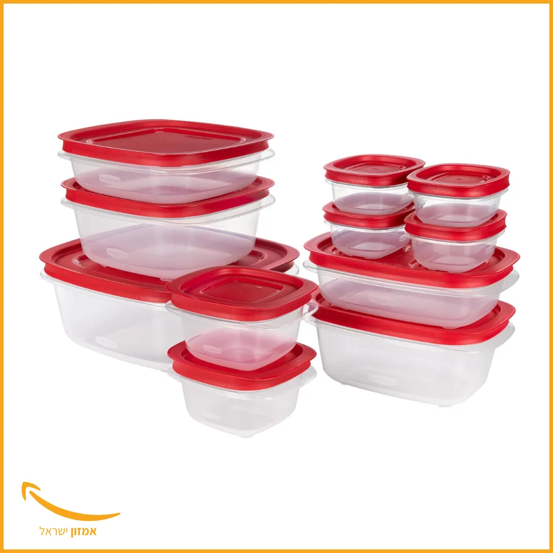 הנמכר ביותר באמריקה: סט 22 קופסאות אחסון מבית Rubbermaid