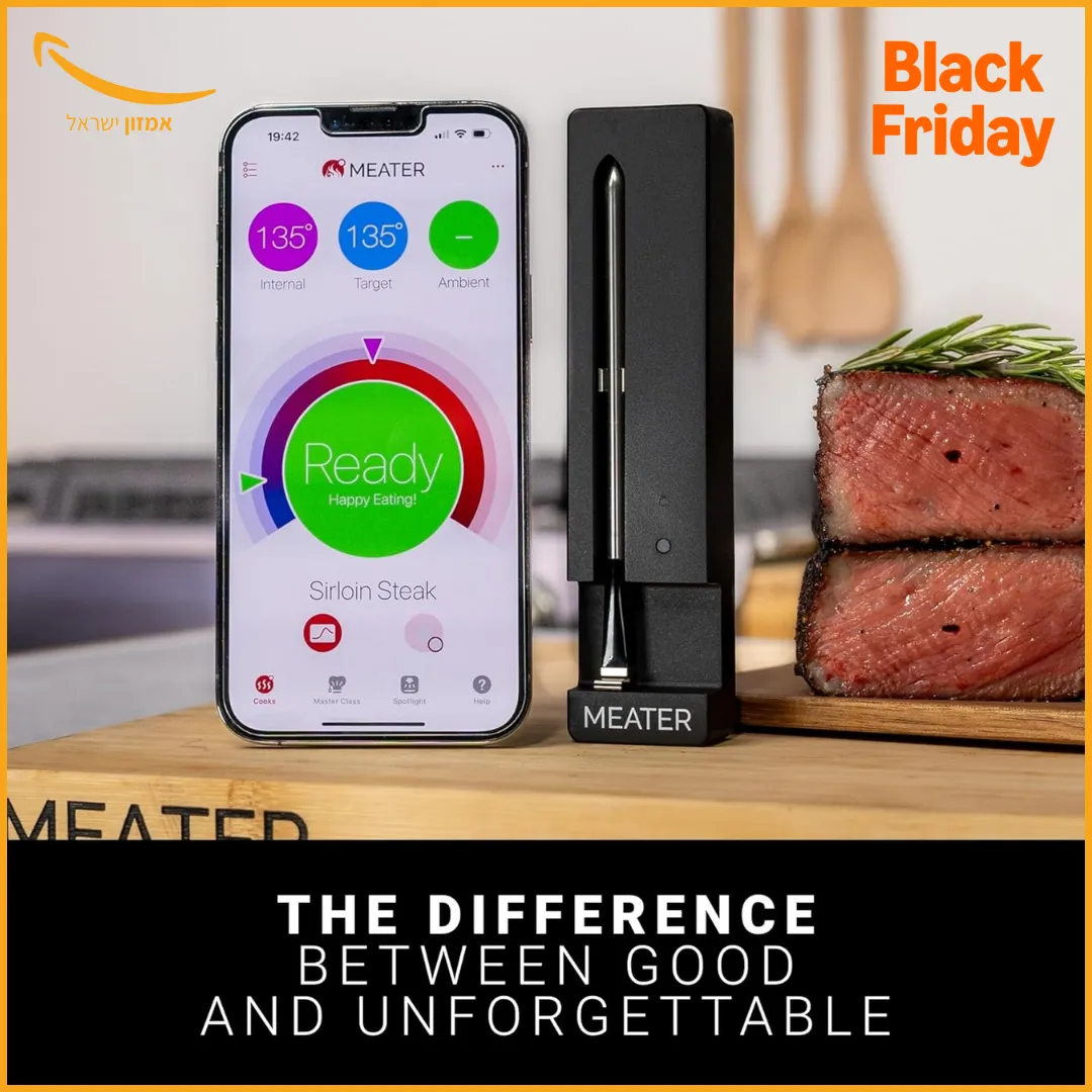 מדחום בישול דיגיטלי של MEATER SE – הדגם החכם למעשנות, תנור, מנגל ואיירפרייר
