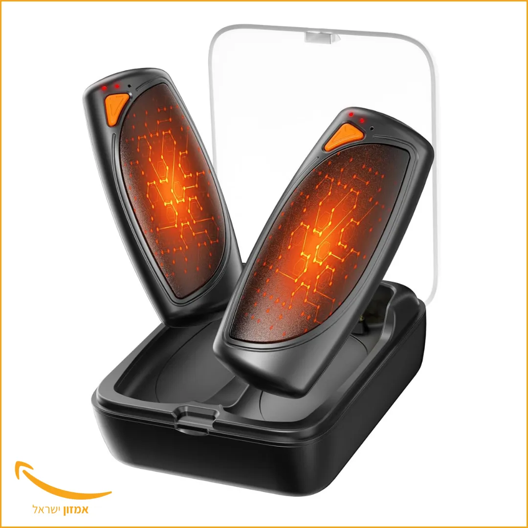 להיט לחורף: מחממי ידיים נטענים דו-צדדיים עם קייס טעינה