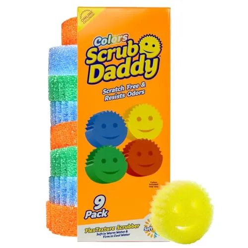 מארז 9 ספוגי Scrub Daddy המקוריים — בחצי מחיר לעומת ישראל
