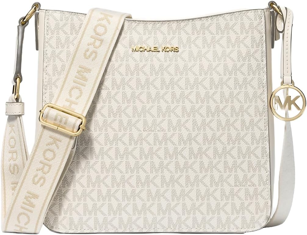 Michael Kors Jet Set Travel Kleine Signature Logo Umhängetasche Vanilla