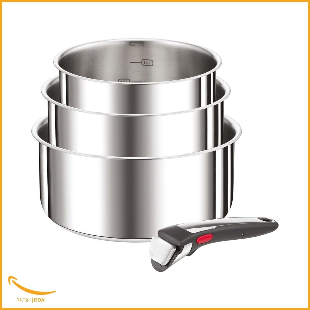 סט 3 סירי טפאל Ingenio Preference פלדת אל-חלד — 16, 18, 20 ס״מ