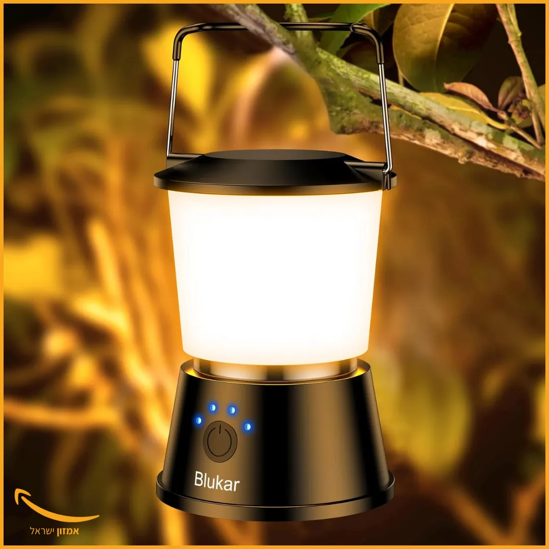 פנס נטען עוצמתי לחירום ולקמפינג: תאורה של 2000 לומן עם 5 מצבי תאורה