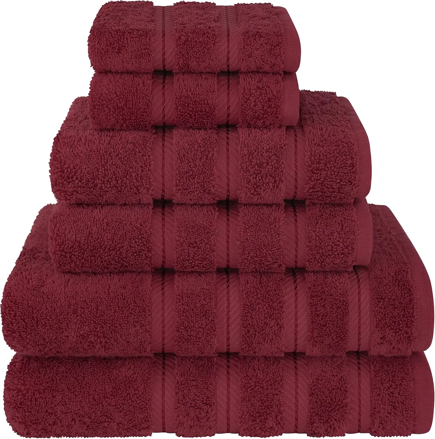 סט מגבות יוקרה American Soft Linen — 6 חלקים, 600 גרם, כותנה 100%